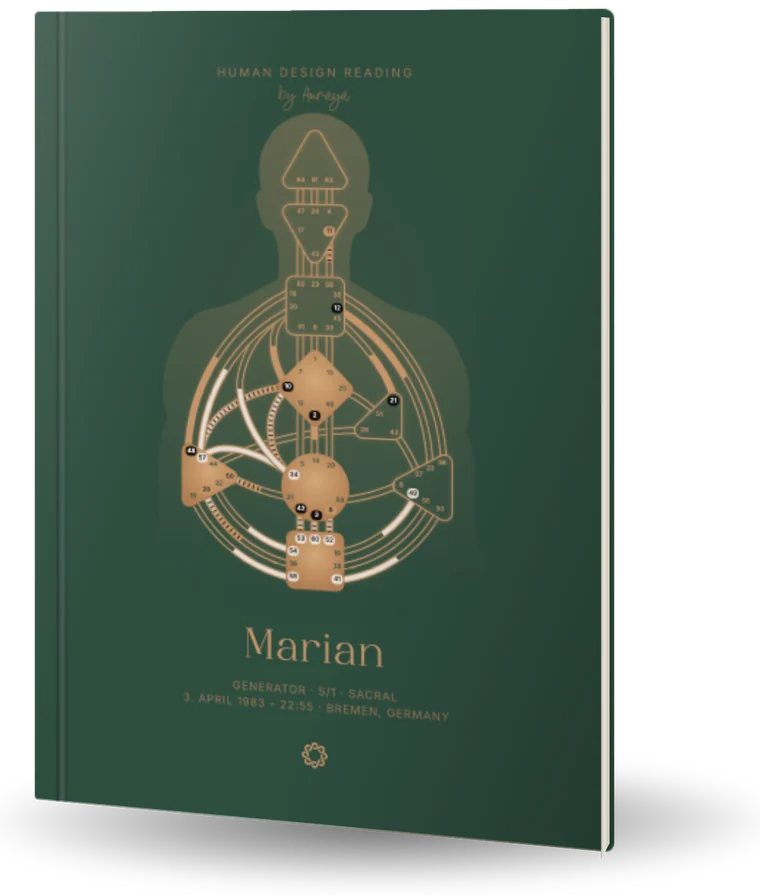 The Human Design book in the Botanical style
